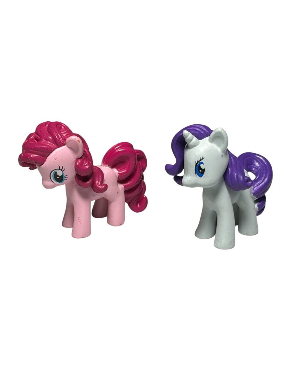 My Little Pony 2013 Mini Figures Rarity and Pinkie Pie FiM Busy Books MLP